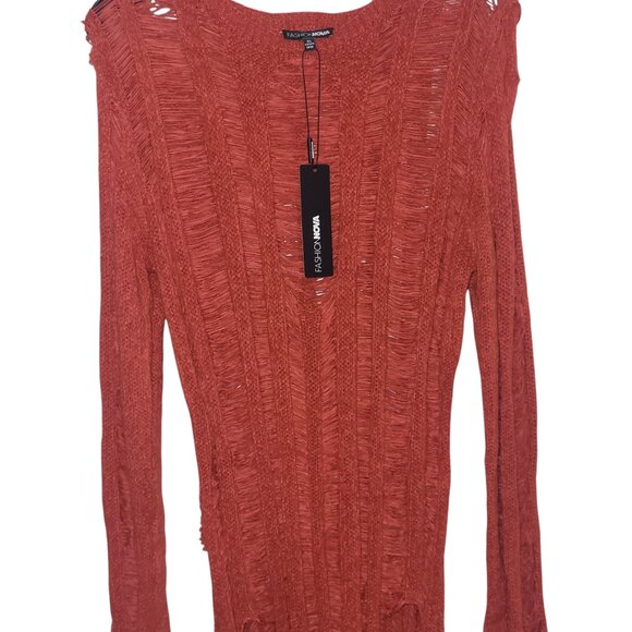 Los Cabos Crochet Midi Dress - Rust (NWT) XL - Picture 9 of 9